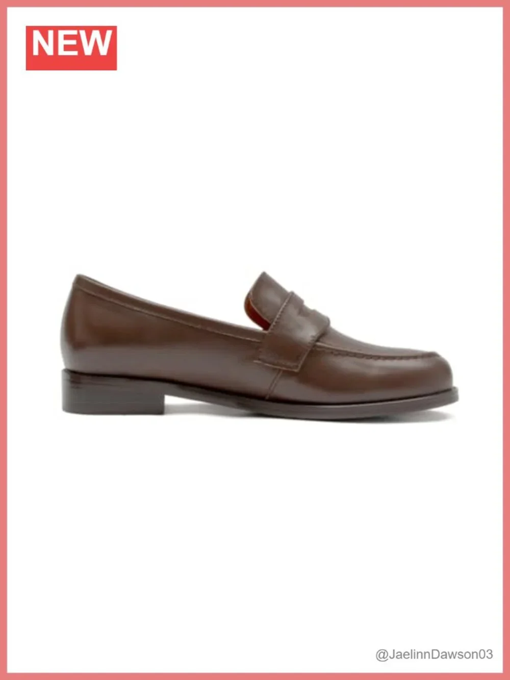 Classic Leather Penny Loafer - Slip Resistant Low Heel Women's Dress Shoe